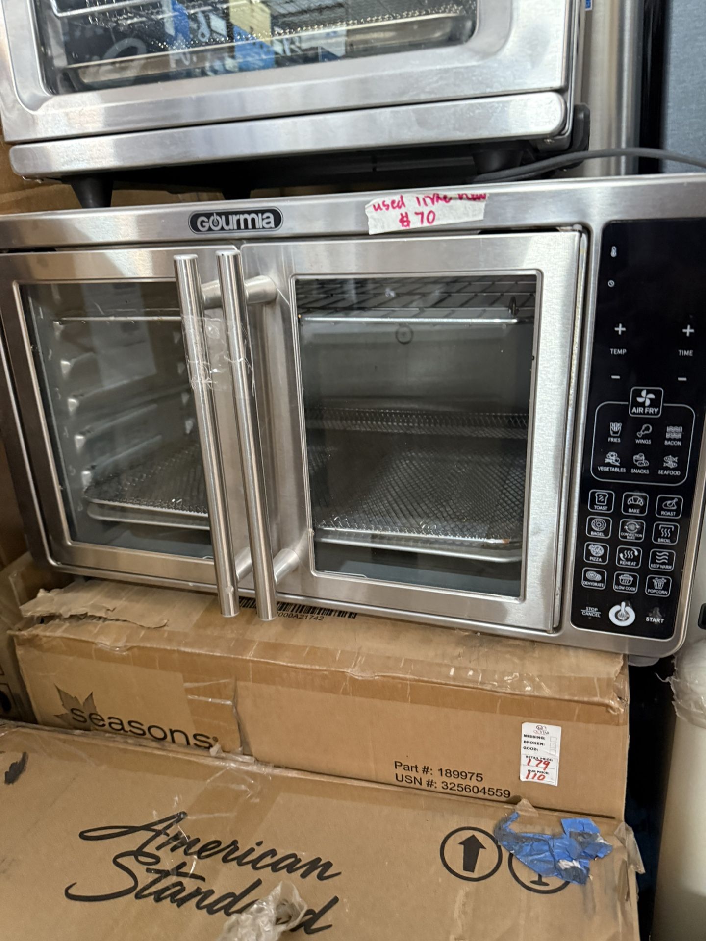 Gourmia Toaster Gourmia Digital French Door Air Fryer Gourmia