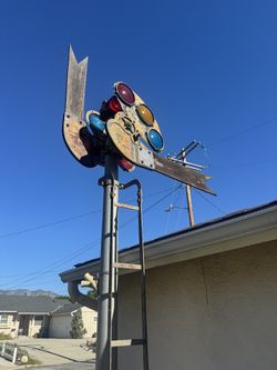 Antique Semaphore Train Signal