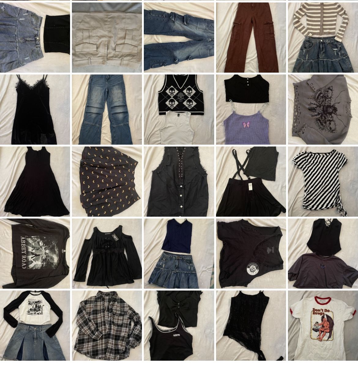 Teen Girl Womens Juniors Clothing Sz Med/large 8/10 Shein Garage Hot Topic Etc Read Description