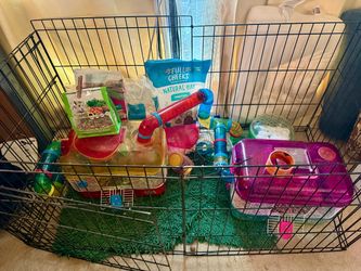 Hamster cages and tubes
