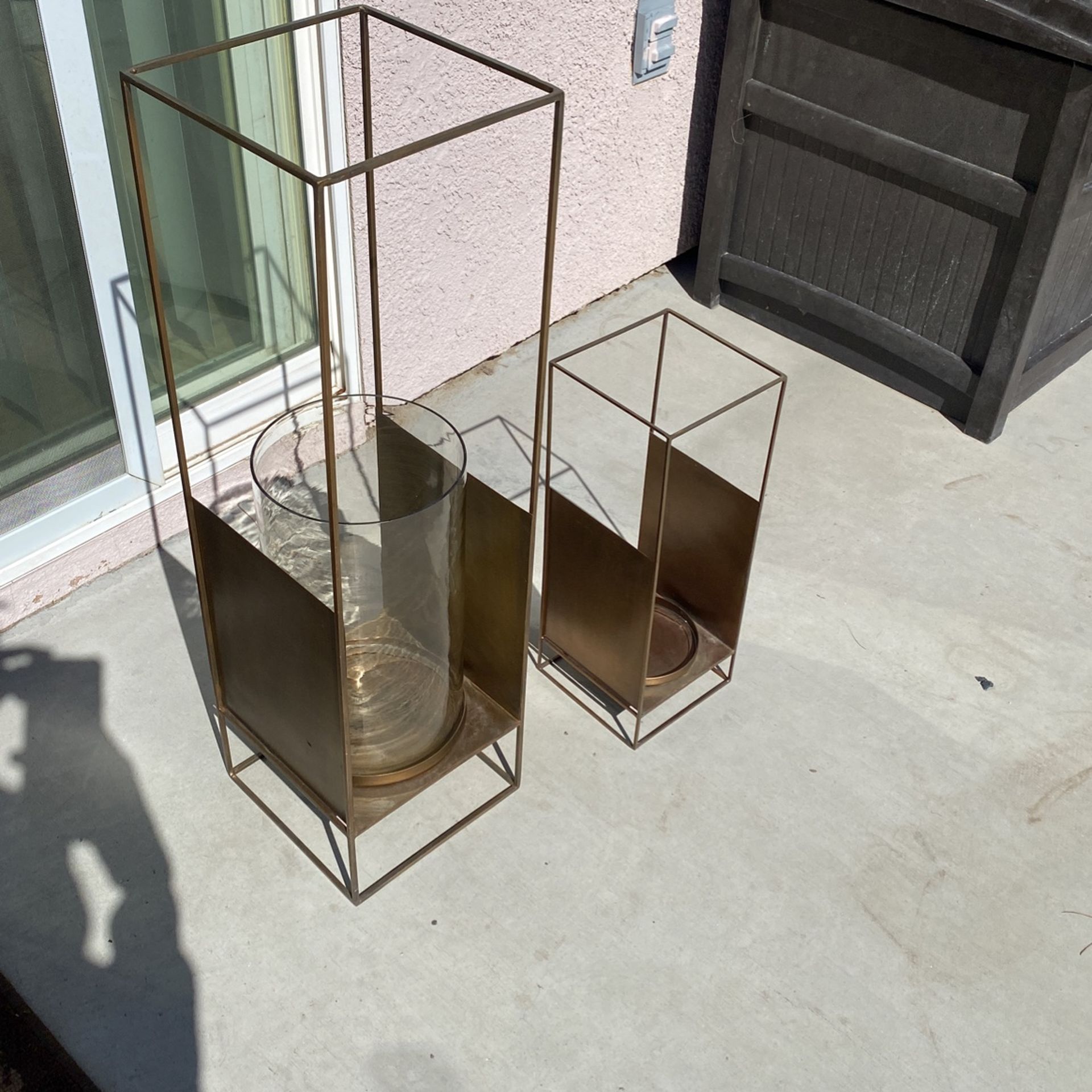 Gold Candle Holder Set