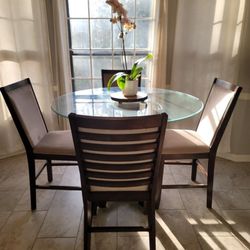 4 Chair Highback Dining Set