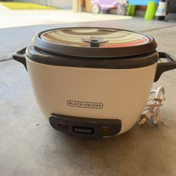 Black+Decker rice cooker.