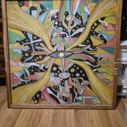 Original Draw I ng On Wood 39x39 Inches 2012