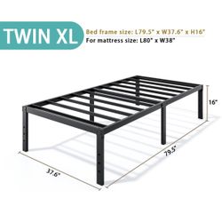  Brand New LUMUNANCE Metal Bed Frame Twin XL Size, 16”Height. Russell/Boulder Area