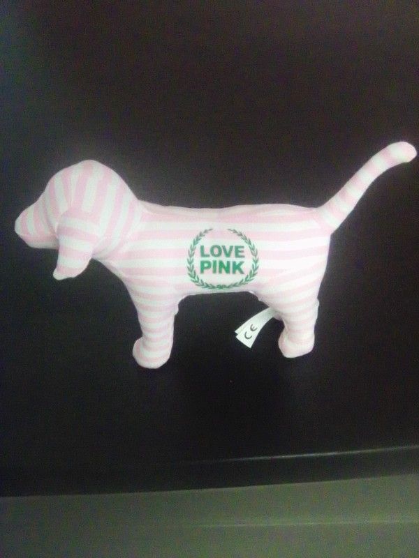 VICTORIA SECRET BEAUTIFUL PINK STRIPPED PUPPY RETIRED