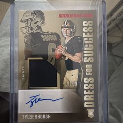 2025 Panini Rookies & Stars Tyler Shough Rookie Patch Auto /99 Saints QB 