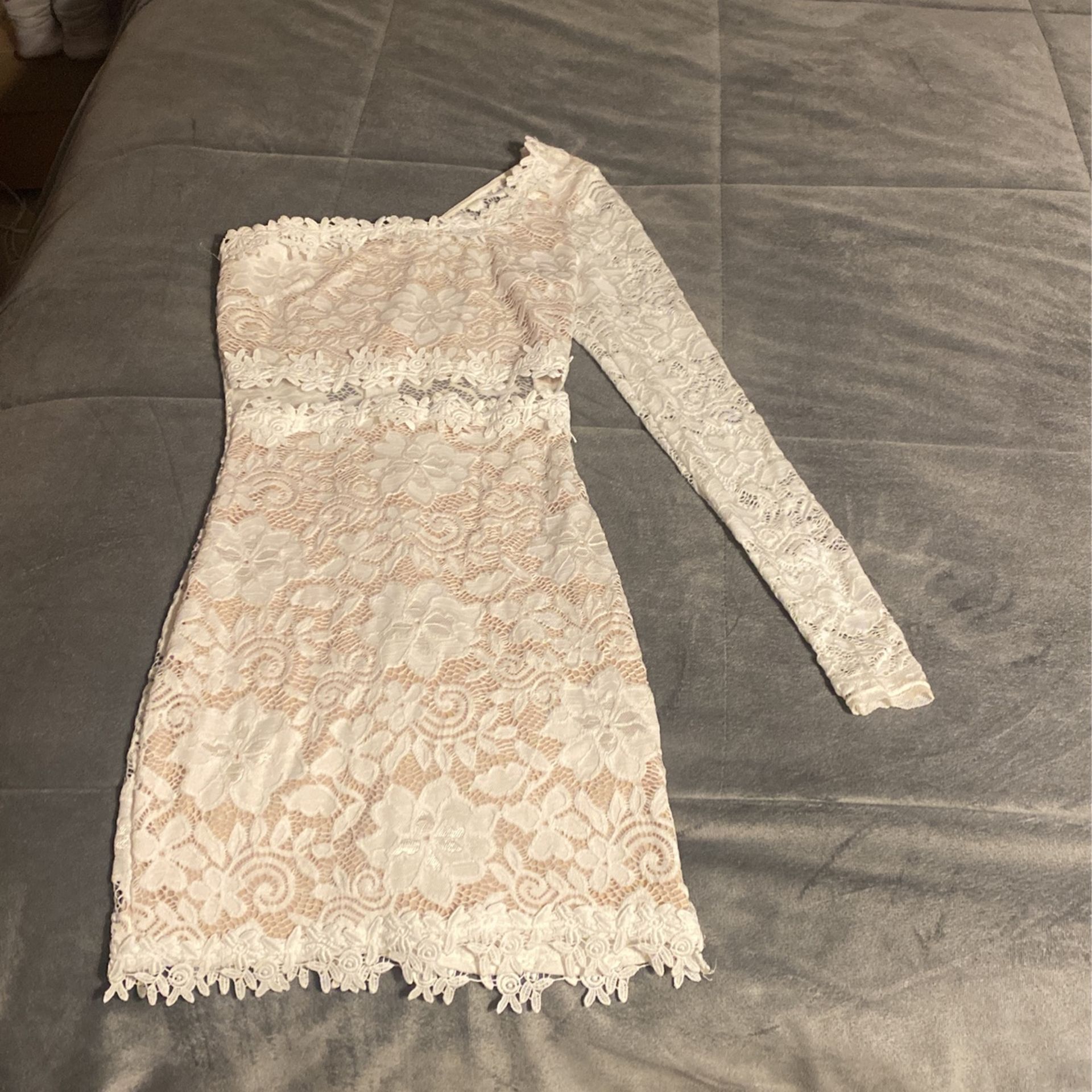 Windsor Lace One Shoulder Dress