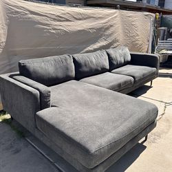 Gray sectional sofa
