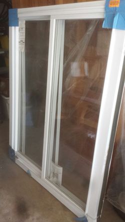 New vinyl window