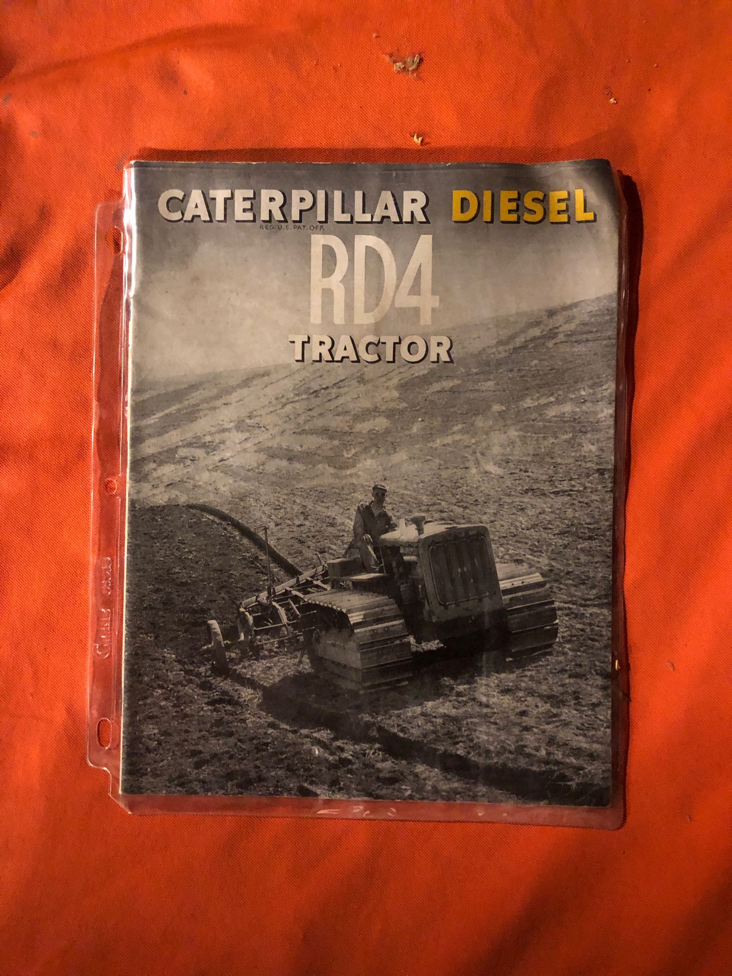 Caterpillar RD 4 tractor brochure