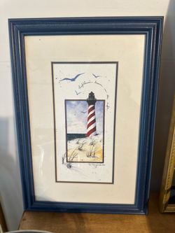 Cute lighthouse wall art