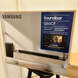 Samsung °Q60CF° Soundbar Home Theater (Dolby Atmos) Audio System - Premium Sound - Wireless Sub