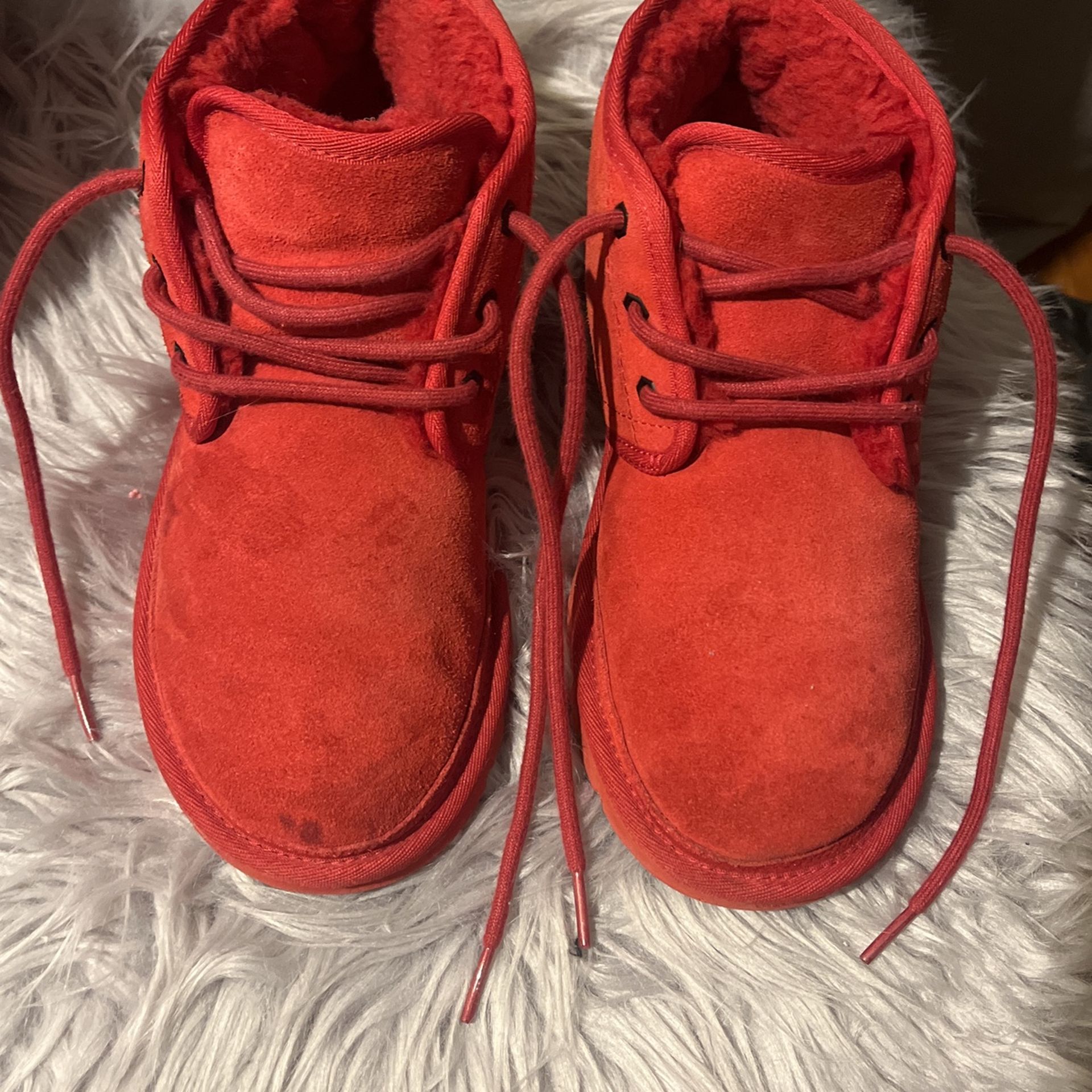 Lightly Worn Red Uggs