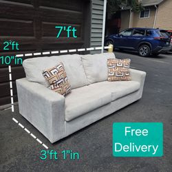 Free Delivery | White 2 Seat Full-size Pull-out Bed With Unused Mattress Wrapped In Plastic