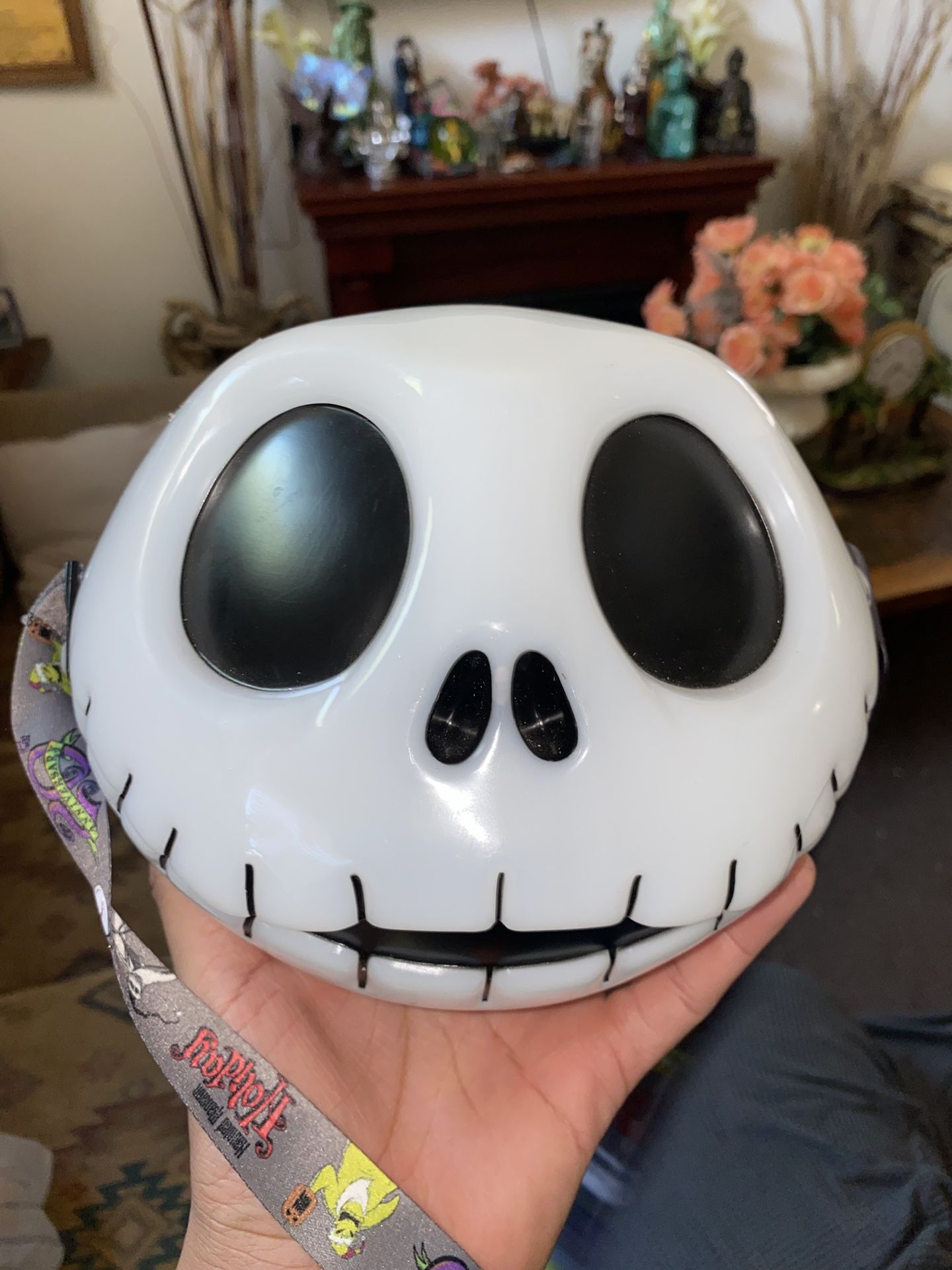 Disneyland Nightmare Before Christmas Jack Skellington Light Up Popcorn Bucket