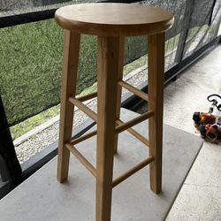 solid wood barstool 29 inches high good shape