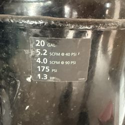 Husky 20 Gal Air Compressor 
