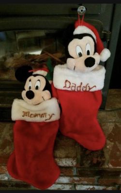 Disney Stockings, Mickey And Minnie Mouse