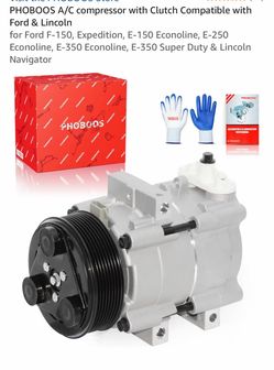 A/C Compressor with Clutch Compatible with Ford And Lincoln Check The Pictures .