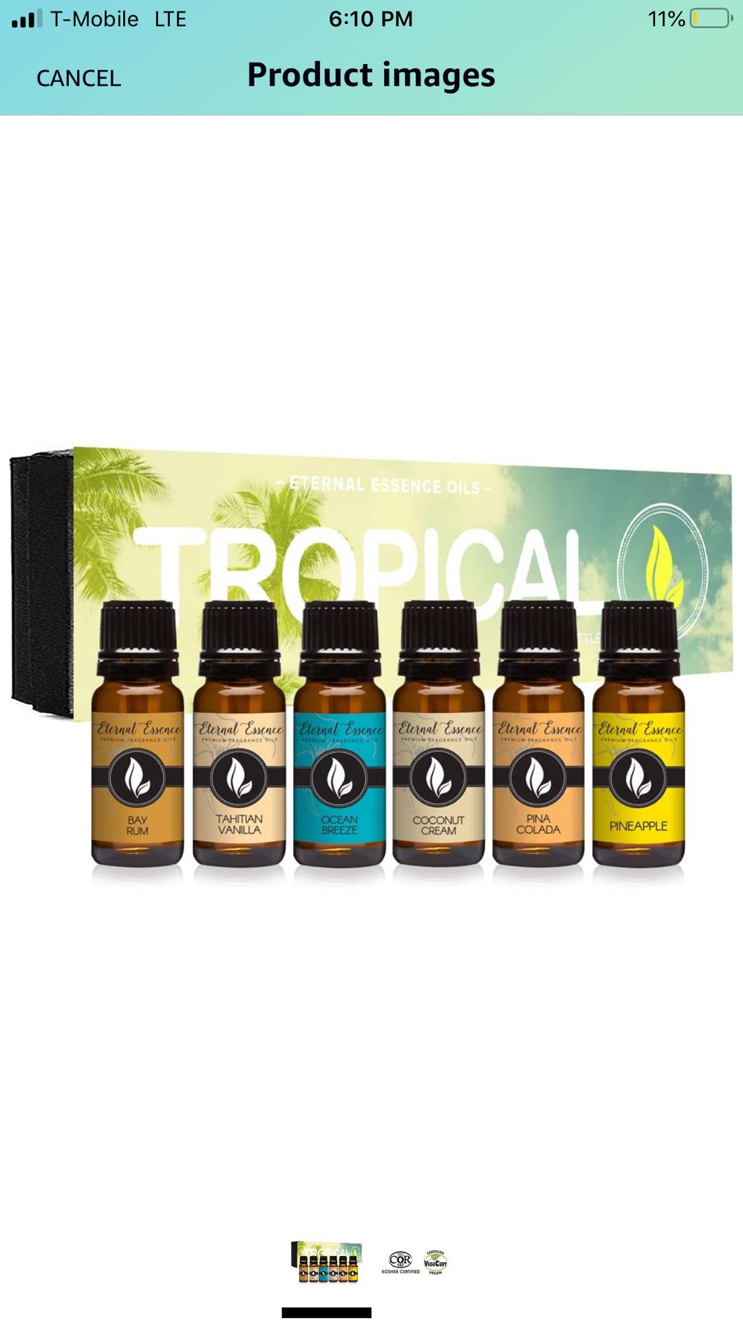 Eternal Essence Essential Oils -Tropical 6 Pack