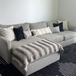 Noah Grey sectional Couch 