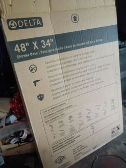 48x34 Delta shower base