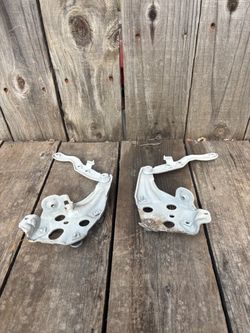 09-16 LINCOLN MKS FRONT LEFT AND RIGHT HOOD HINGES SET PAIR, OEM