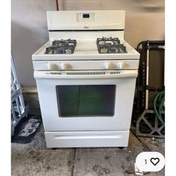 Whirlpool 4 Burner Gas Range Stove Oven 