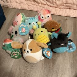 Lot Of 9 squishmallows