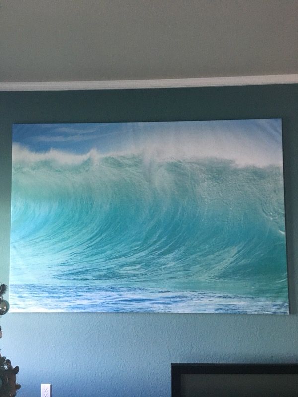 Ikea Bjorksta 78”x55” Oversized Canvas Wall Art with Frame