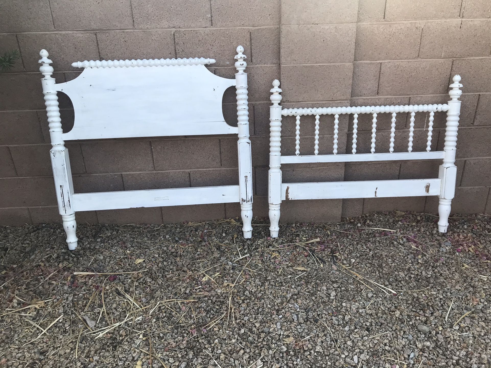 Spindle Bed Statton “Trutype Americana” Spool Turned Twin Headboard/footboard 7th St/Thunderbird