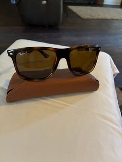 Ray-Ban Polarized Tortoise Wayfarer Sunglasses