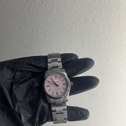 36mm Pink Perpetual w/traveling Pouch