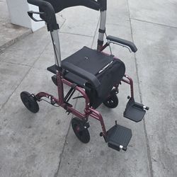 New All Terrain Elenker 2 In 1 Walker Wheelchair Combo. Purple,Red, Green Chmpgne, Blue