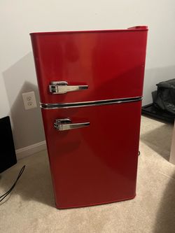 Red Mini fridge
