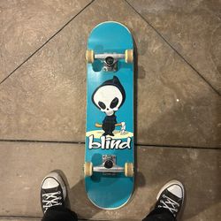 This is a Blind OG Reaper 7.75" Skateboard Complete. 