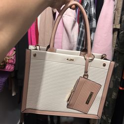 Cream and pink ALDO bag #glam