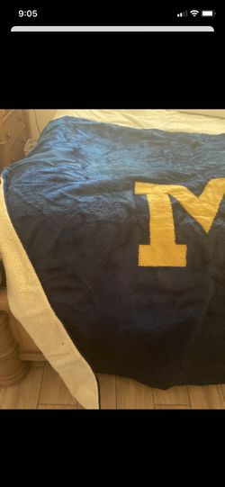 Vintage Michigan University blanket