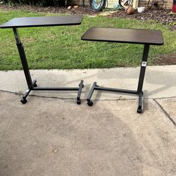 2- Adjustable Side Bed Tables 