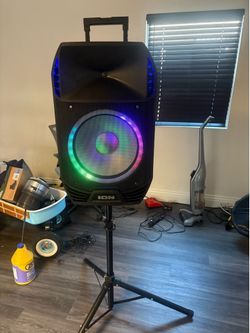 Ion Speaker 15” Bluetooth With Stand And Microphone