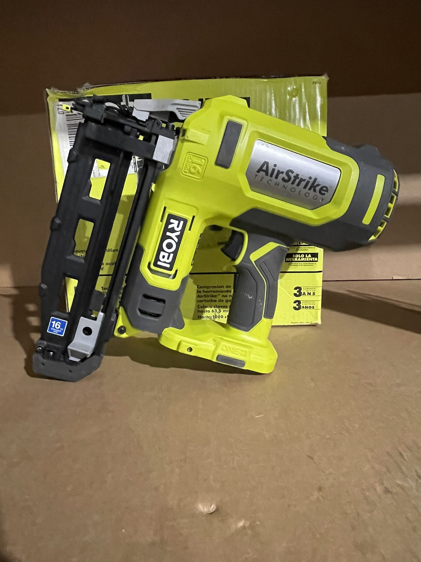 RYOBI ONE+ 18V AirStrike 16-Gauge Cordless Finish Nailer (Tool Only