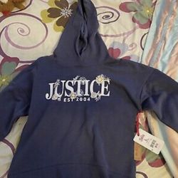 Justice Active Hoodie Sweatshirt Girls Size L (12/14) New With Tags!!!!