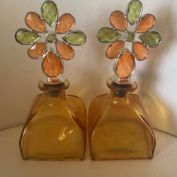 Vintage Pair Of Decanters
