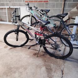 Mongoose Mountain Bike And A Huffy Mountain Bikes