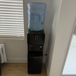 Frigidaire EFWC498 - Top Loading Cooler Dispenser -Hot & Cold Water - Child Safety Lock - Innovative Slim & Sleek Design, Holds 3 or 5 Gallon Bottles 