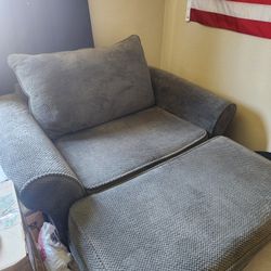 Love Seat And Ottoman