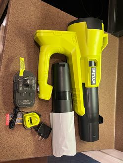 Brand New 18V Ryobi leaf blower with battery and charger