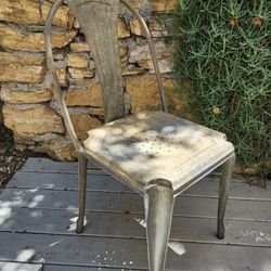 5 Vintage Green Chairs 
