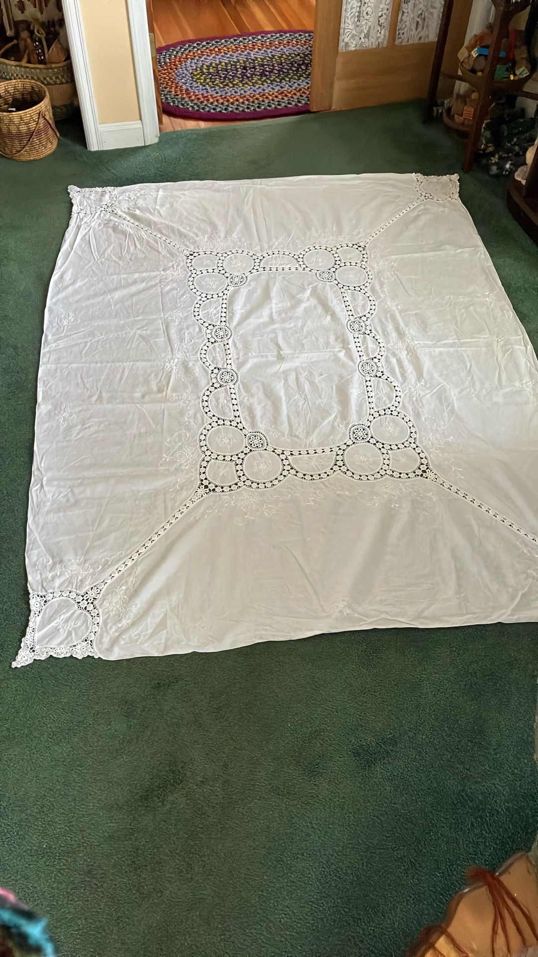 White Large Wedding ? Tablecloth